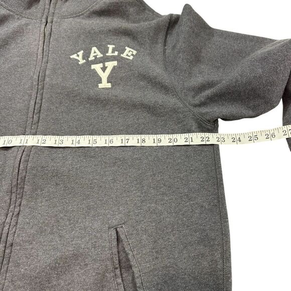 League Mens Gray Yale Collegiate Zip Up Size Large Ivy League Preppy - Picture 6 of 8